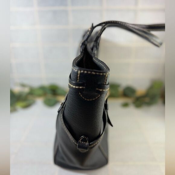 RALPH LAUREN black leather sheldon tote handbag - Picture 5 of 11